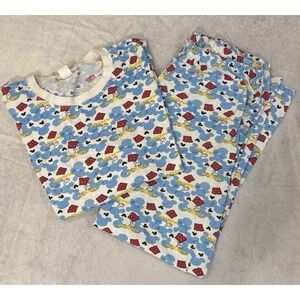 VTG‎ Disney Mickey Mouse Pajama Set XL AOP Thin Comfy Size XL